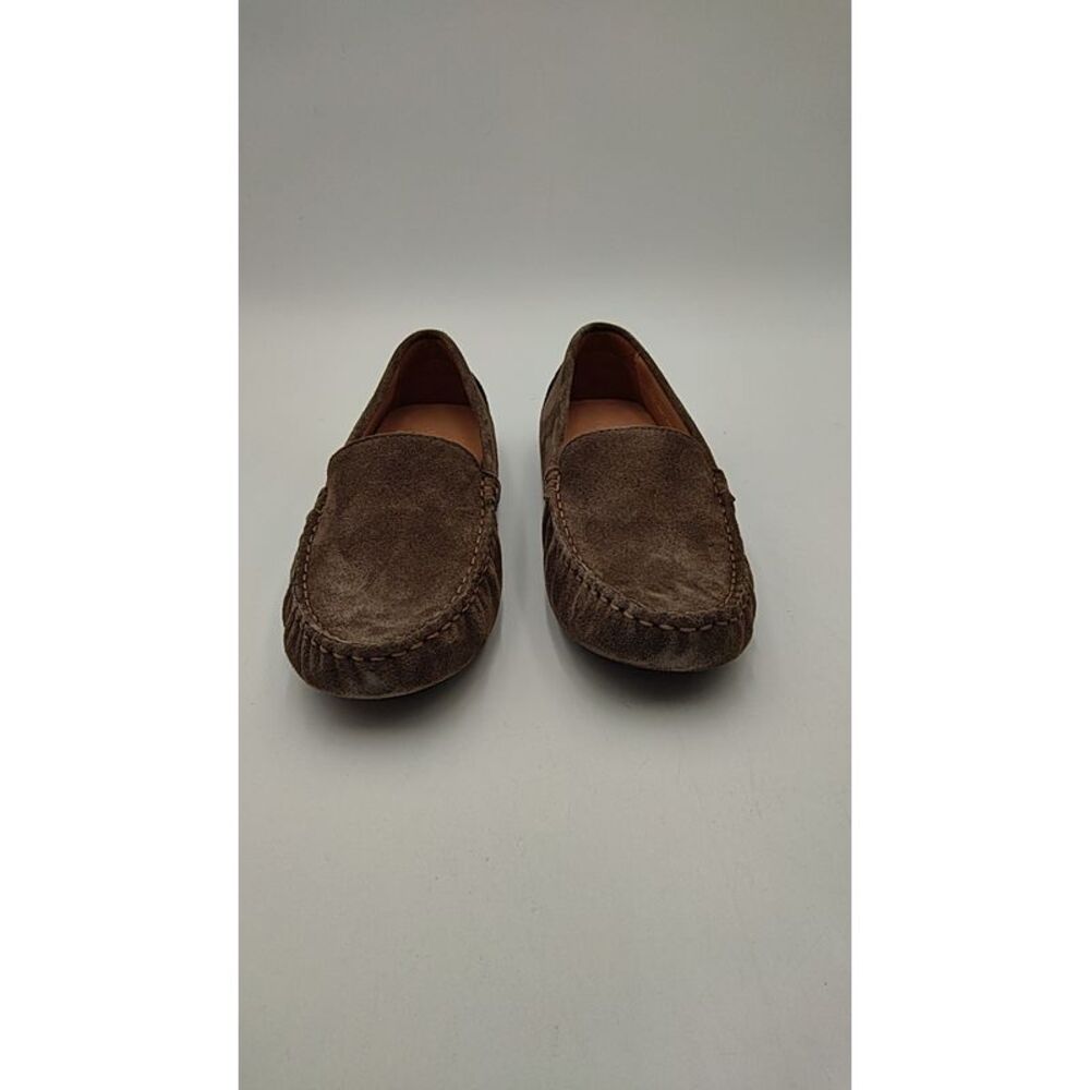 Quince Brown Suede Driving Moccasins - Picture 5 of 5